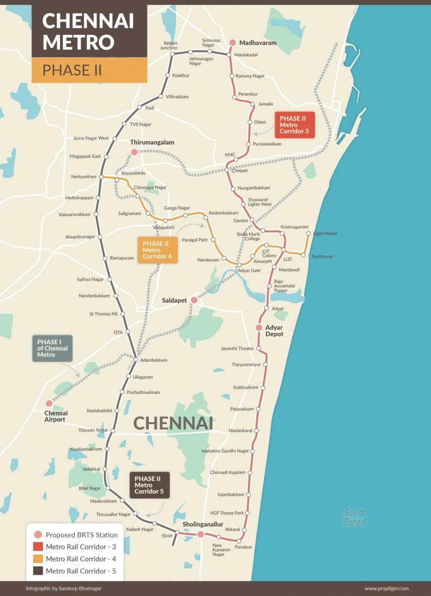 地铁轨道奈路线图的第2阶段