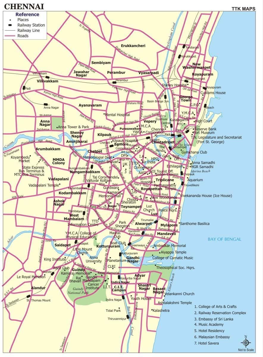 路线图。