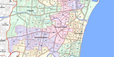 钦奈大公司的地图