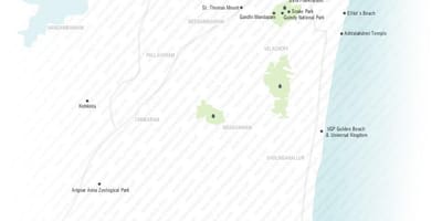奈海滩的地图