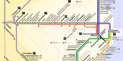 奈火车的路线地图